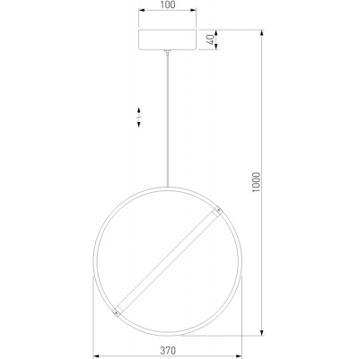 Подвесной светильник Eurosvet Element 90281/1 хром