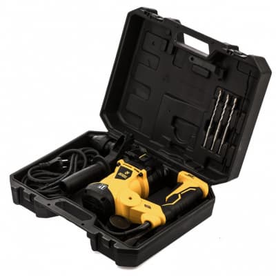 Перфоратор электрический RHV-1250-30, SDS-plus, 1250 Вт, 5 Дж, 3 плюс 1 режим Denzel 26612