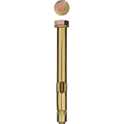 ЗУБР 8 x 45 мм, 100 шт, болт анкерный, желтый цинк 302312-08-045