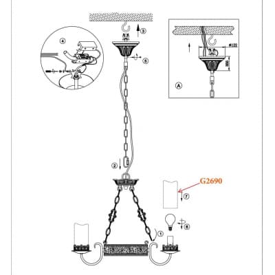Подвесная люстра Odeon Light Mela 2690/3