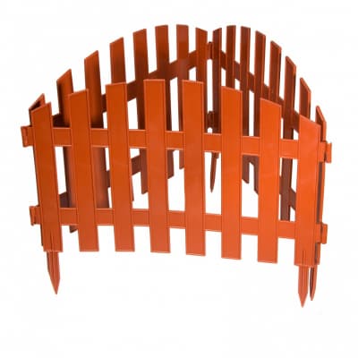 Забор декоративный Винтаж, 28 х 300 см, терракот, Россия, Palisad 65015