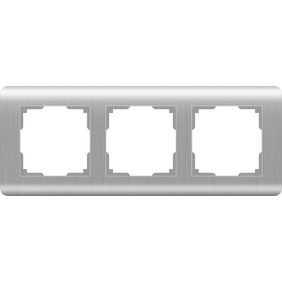 Рамка на 3 поста Werkel Stream WL12-Frame-03 серебряный W0032106