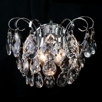 Бра Eurosvet Crystal 10081/2 хром/прозрачный хрусталь Strotskis