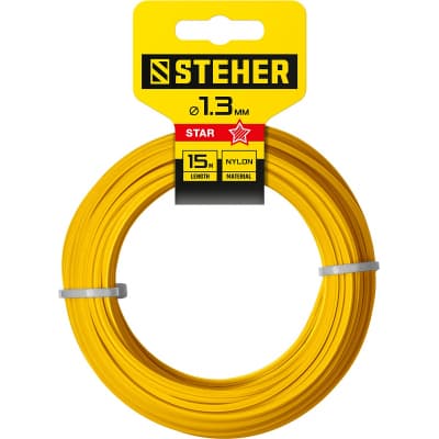 Леска для триммера ЗВЕЗДА 1.3 мм  15 м STEHER 75010-1.3