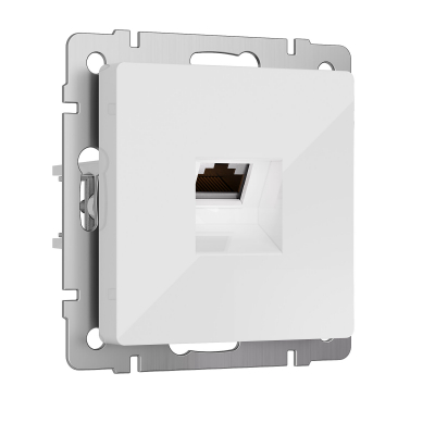 Розетка компьютерная Ethernet RJ-45 cat. 6A экранированная (белый) W5120101