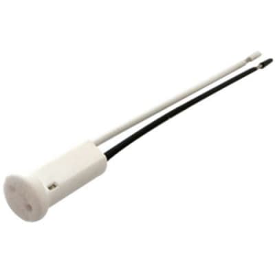 Патрон Ecola base G4 керамический круглый торцевой с проводами 2*8cm (1 из уп. по  10) AB04LWPAY
