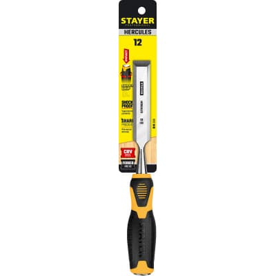 STAYER HERCULES стамеска-долото с двухкомпонентной рукояткой, 12 мм 18205-12_z01