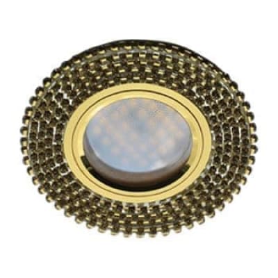 Встраиваемый светильник Ecola MR16 DL1662 GU5.3 Glass золото/прозрачный FG16RGECB
