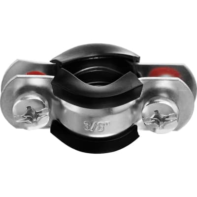 Хомут ЗУБР трубный с гайкой 3/8", оцинкованный, 10 шт., 37850-15-19