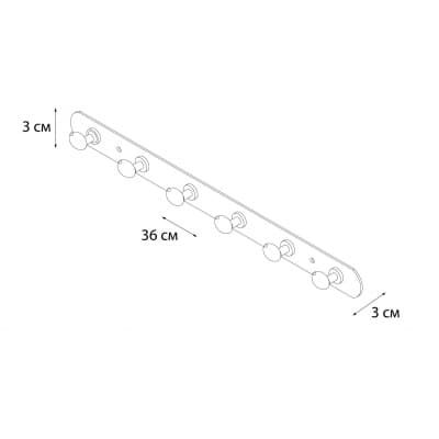 Планка FIXSEN 6 крючков (FX-1416)
