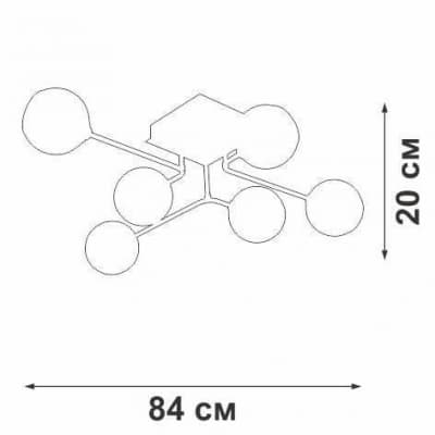 Потолочная люстра Vitaluce V4795 V4795-9/6PL