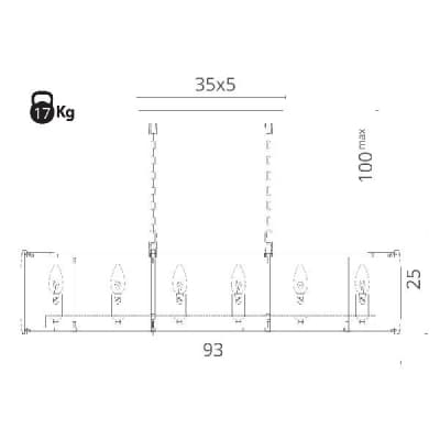 Подвесная люстра Ostin 1100/02 SP-12 Divinare