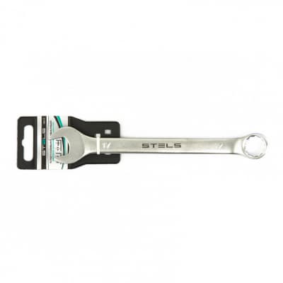 Ключ комбинированный, 17 мм, CrV, матовый хром Stels 15213