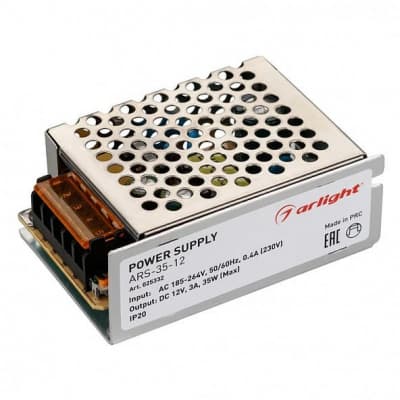Блок питания Arlight ARS-35-12 12V 35W IP20 025332