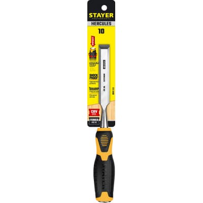 STAYER HERCULES стамеска-долото с двухкомпонентной рукояткой, 10 мм 18205-10_z01