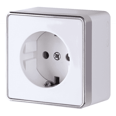 Розетка с заземлением Werkel WL15-02-01 Gallant белая 4690389102080