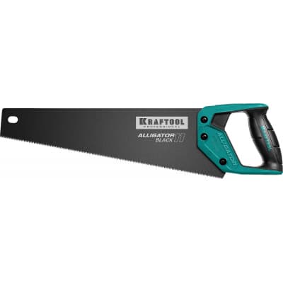 Ножовка для точного реза "Alligator BLACK 11", 400 мм, 11 TPI 3D зуб, KRAFTOOL 15205-40