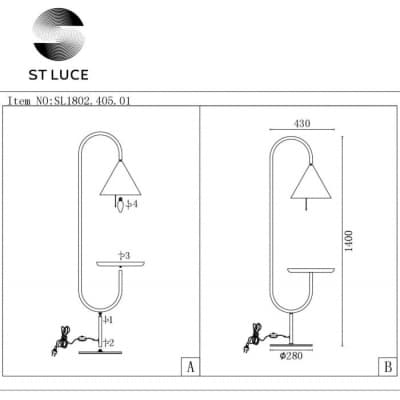 Торшер ST Luce Amiro SL1802.405.01