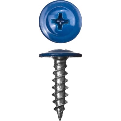 Саморезы по металлу с прессшайбой окрашенные ЗУБР 16 х 4.2 мм, 500 шт. RAL 5005 300191-42-016-5005
