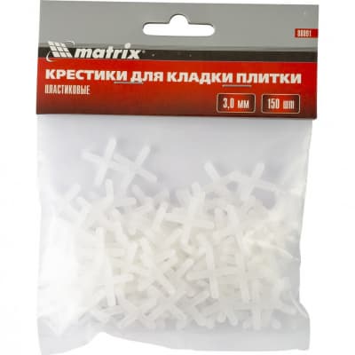 Крестики, 3,0 мм, для кладки плитки, 150 шт Matrix 88091