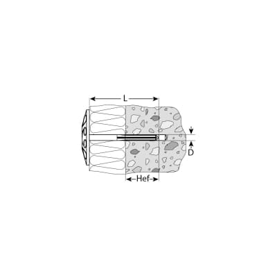 Дюбель для изоляционных материалов ЗУБР 160 x 10 мм 100 шт. 4-301505-10-160_z01