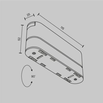 Адаптер Maytoni Accessories for tracks Radity TRA084FC-11SW