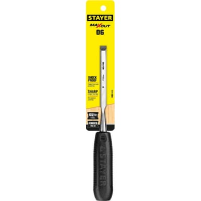 STAYER Max-Cut стамеска с пластиковой рукояткой, 6 мм 1820-06_z01