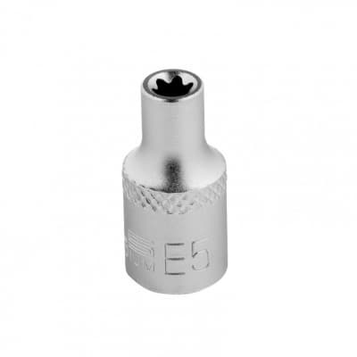 Головка торцевая 1/4, Е5, CrV Stels 13864
