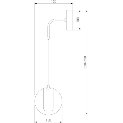 Бра Eurosvet Cobble 50258 LED дымчатый