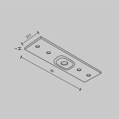 Соединитель прямой Maytoni Accessories for tracks Exility TRA034C-21W