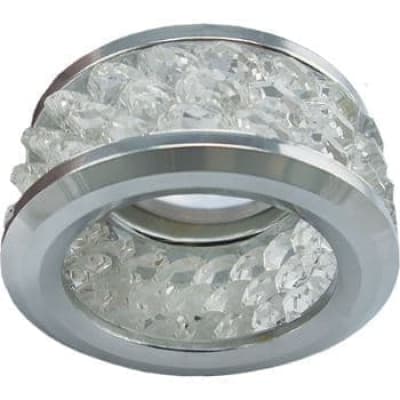 Встраиваемый светильник Ecola MR16 DL1655 GU5.3 хром/прозрачный FC1655EFF