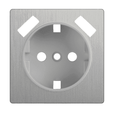 Накладка  для розетки USB Werkel WL09-USB-CP cеребряный рифленый 4690389100338