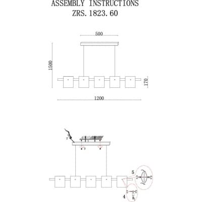 Подвесной светильник Zortes Rony ZRS.1209.01