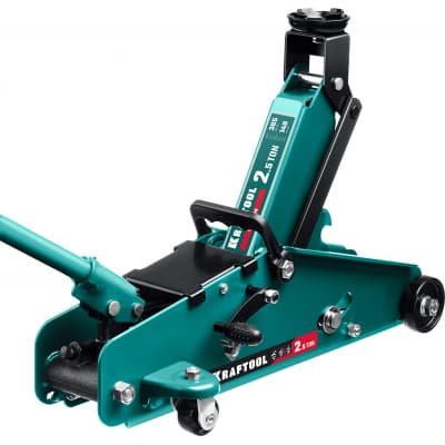 KRAFTOOL S-PIN 2.5т 140-385мм подкатной домкрат с увеличенным подъемом и фиксатором 43457-2.5