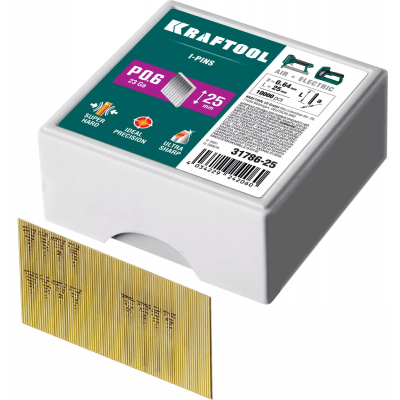 KRAFTOOL P0.6  25 мм шпильки(гвозди)  для пневматического нейлера, 10 000 шт 31786-25