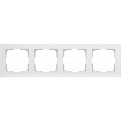 Рамка на 4 поста Werkel Stark WL04-Frame-04-white белый 4690389047138