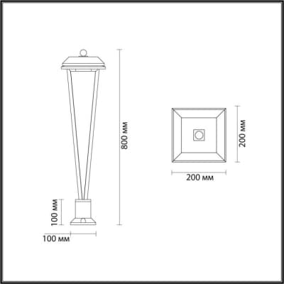 Наземный светильник Odeon Light Bearitz 6655/12GL
