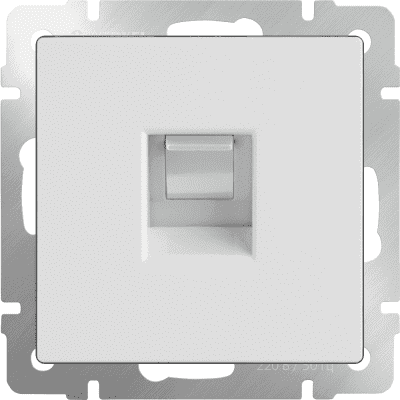 Розетка компьютерная Ethernet RJ-45 Werkel WL01-RJ-45 белая W1181001