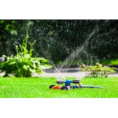 GRINDA PROLine RR-Pro, 250 м2 полив, на подставке с колёсиками, 3 профессиональных сопла, распылитель круговой 429317