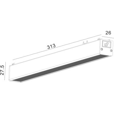 Трековый светильник DL-SWG-SLIM-DFWH-12-CCT