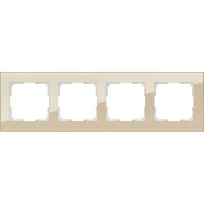 Рамка на 4 поста Werkel Favorit  WL01-Frame-04 шампань 4690389122989
