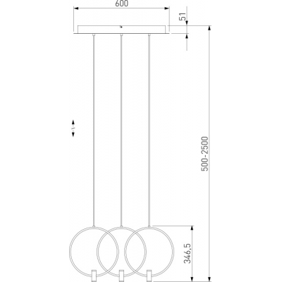 Подвесной светильник Eurosvet Layla 50257/3 LED черный