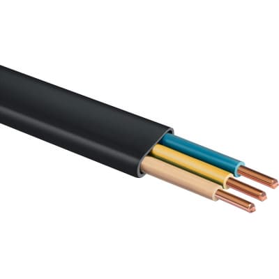 ЗУБР ВВГ-Пнг(А)-LS 3x1.5 mm2 кабель силовой 50 м, ГОСТ 31996-2012 60008-50