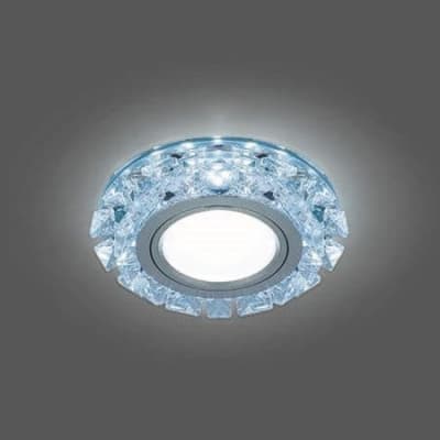 Встраиваемый светильник Gauss Backlight BL050 кристалл/хром GU5.3 Led 4100K