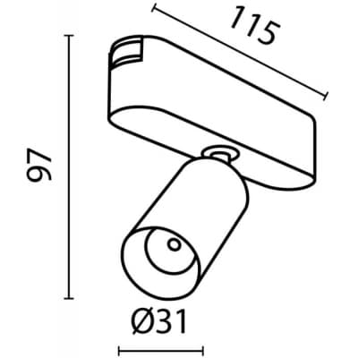 Трековый светильник Maytoni Focus LED TR103-1-5W4K-M-B