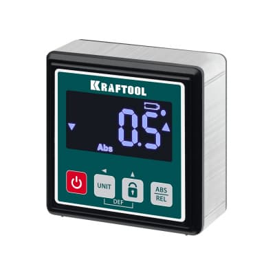 KRAFTOOL KOMPAKT уровень-уклономер электронный, 4х90°, магнитный, 4 кнопки 34687