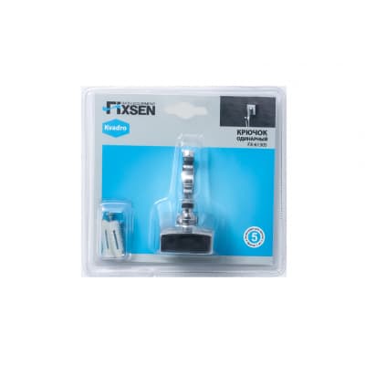 Крючок FIXSEN Kvadro одинарный (FX-61305)
