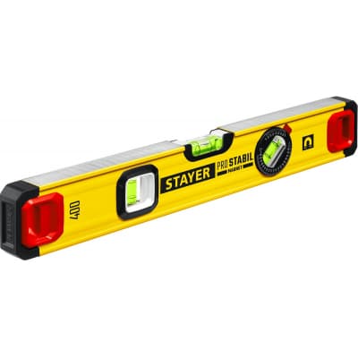 STAYER ProStabil Magnet 400 мм уровень магнитный с двумя фрезерованными поверхностями 3480-040