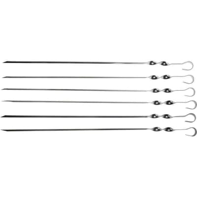 Шампуры GRINDA 450 мм, 6 шт., угловые, в упаковке, BARBECUE 427755