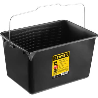 Ведро малярное STAYER 12 л, 20x25x35 см, пластмассовое 06092-12